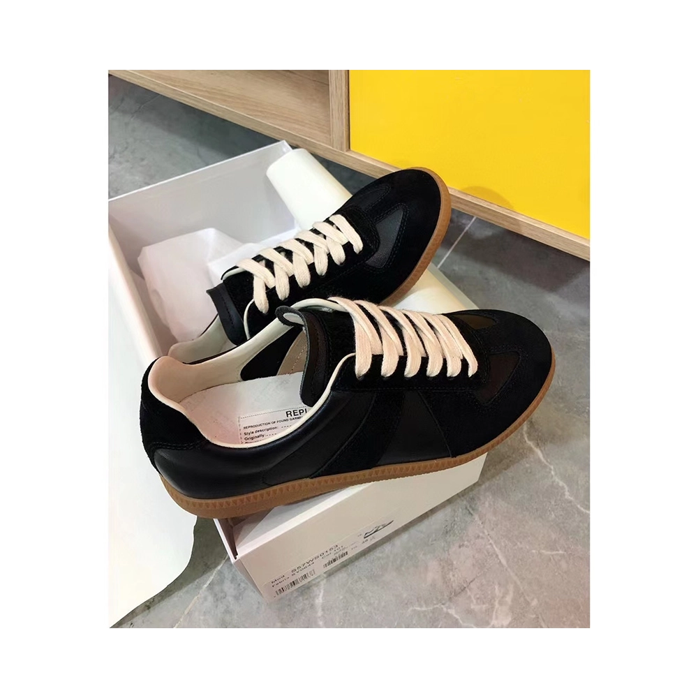 Maison Margiela Replica German Army Trainer Black Gum,MAISON MARGIELA,Other Brand Reps Sneakers