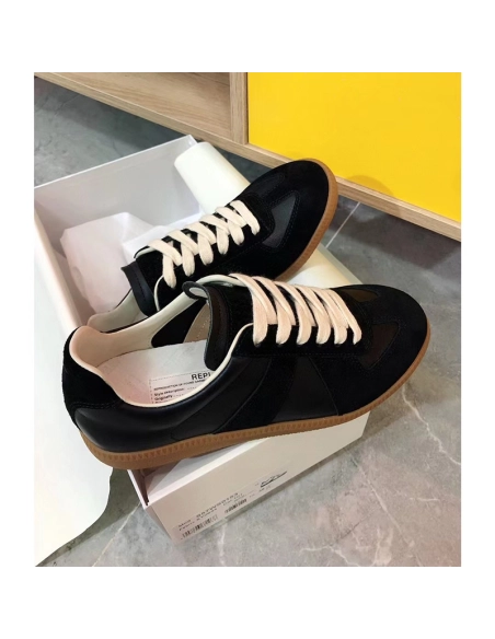 Maison Margiela Replica German Army Trainer Black Gum,MAISON MARGIELA,Other Brand Reps Sneakers