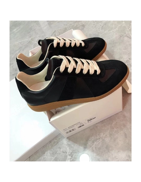 Maison Margiela Replica German Army Trainer Black Gum,MAISON MARGIELA,Other Brand Reps Sneakers