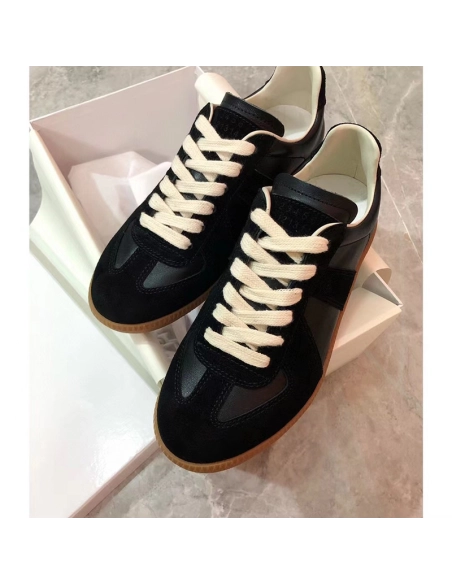 Maison Margiela Replica German Army Trainer Black Gum,MAISON MARGIELA,Other Brand Reps Sneakers