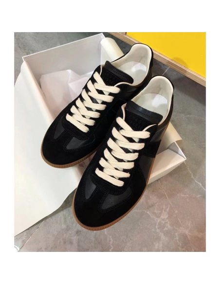 Maison Margiela Replica German Army Trainer Black Gum,MAISON MARGIELA,Other Brand Reps Sneakers