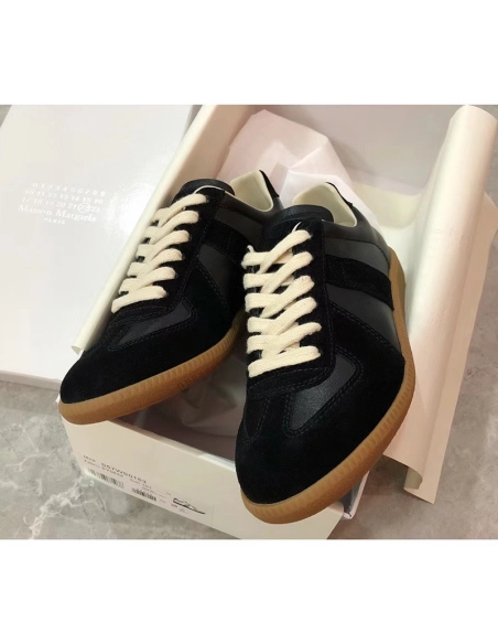 Maison Margiela Replica German Army Trainer Black Gum,MAISON MARGIELA,Other Brand Reps Sneakers