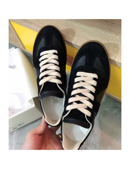 Maison Margiela Replica German Army Trainer Black Gum,MAISON MARGIELA,Other Brand Reps Sneakers