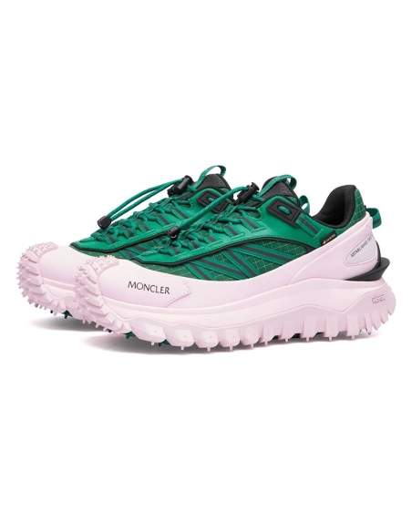 Moncler Trailgrip GORETEX Pink Green,MONCLER SNEAKERS,Other Brand Reps Sneakers