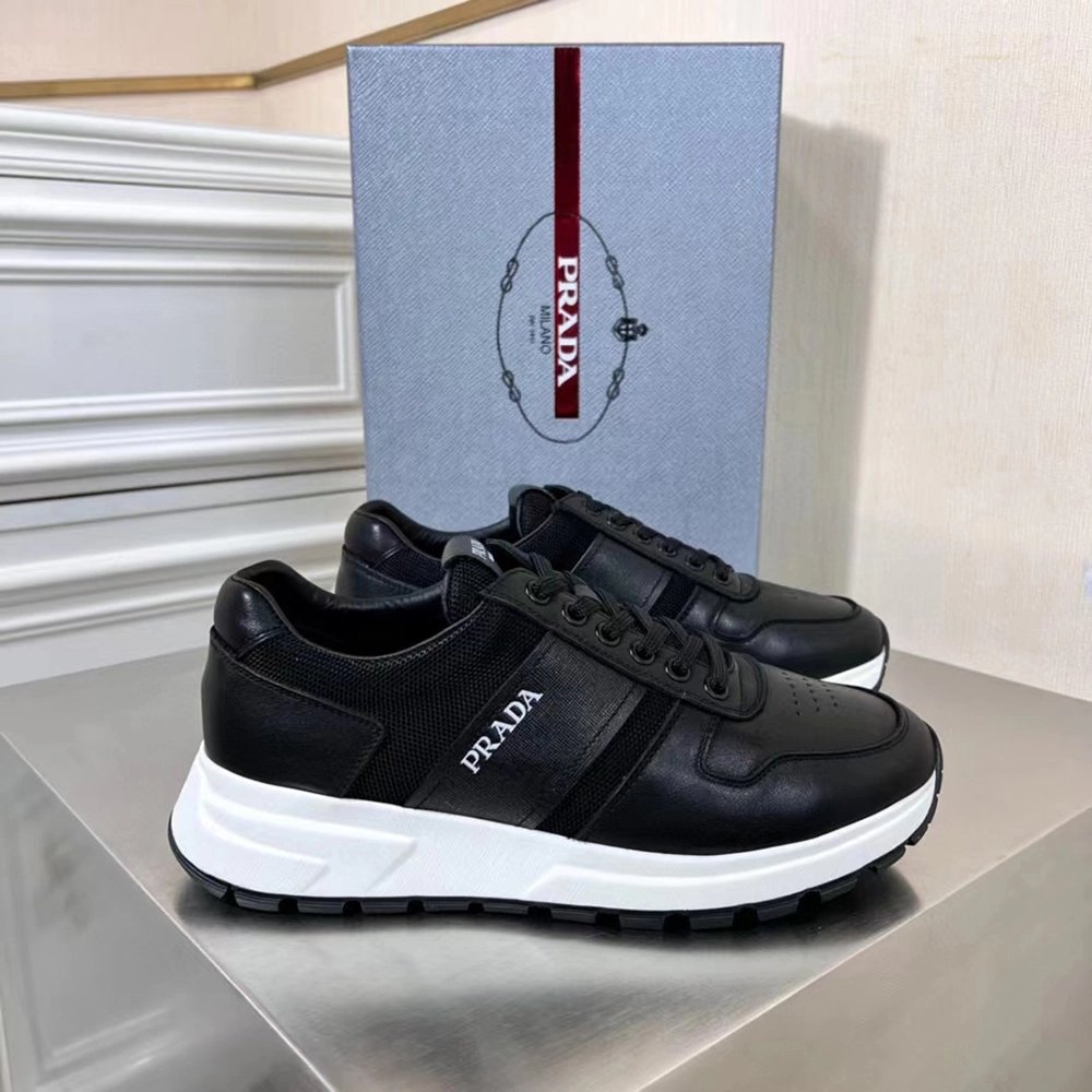 Prada Prax 1 Leather Low Top Black,PRADA SNEAKER,Other Brand Reps Sneakers