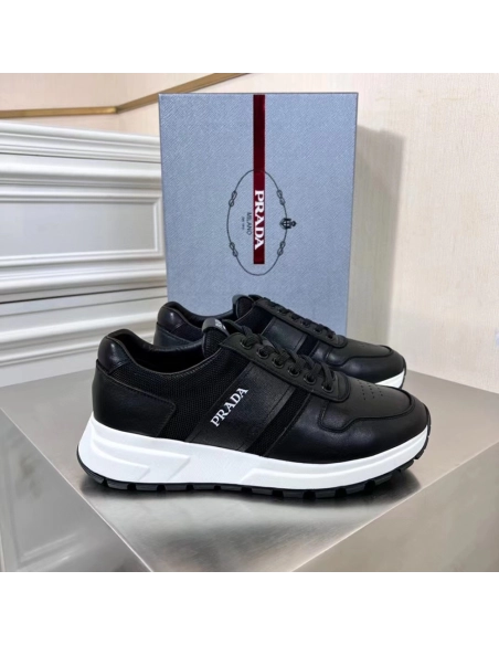 Prada Prax 1 Leather Low Top Black,PRADA SNEAKER,Other Brand Reps Sneakers