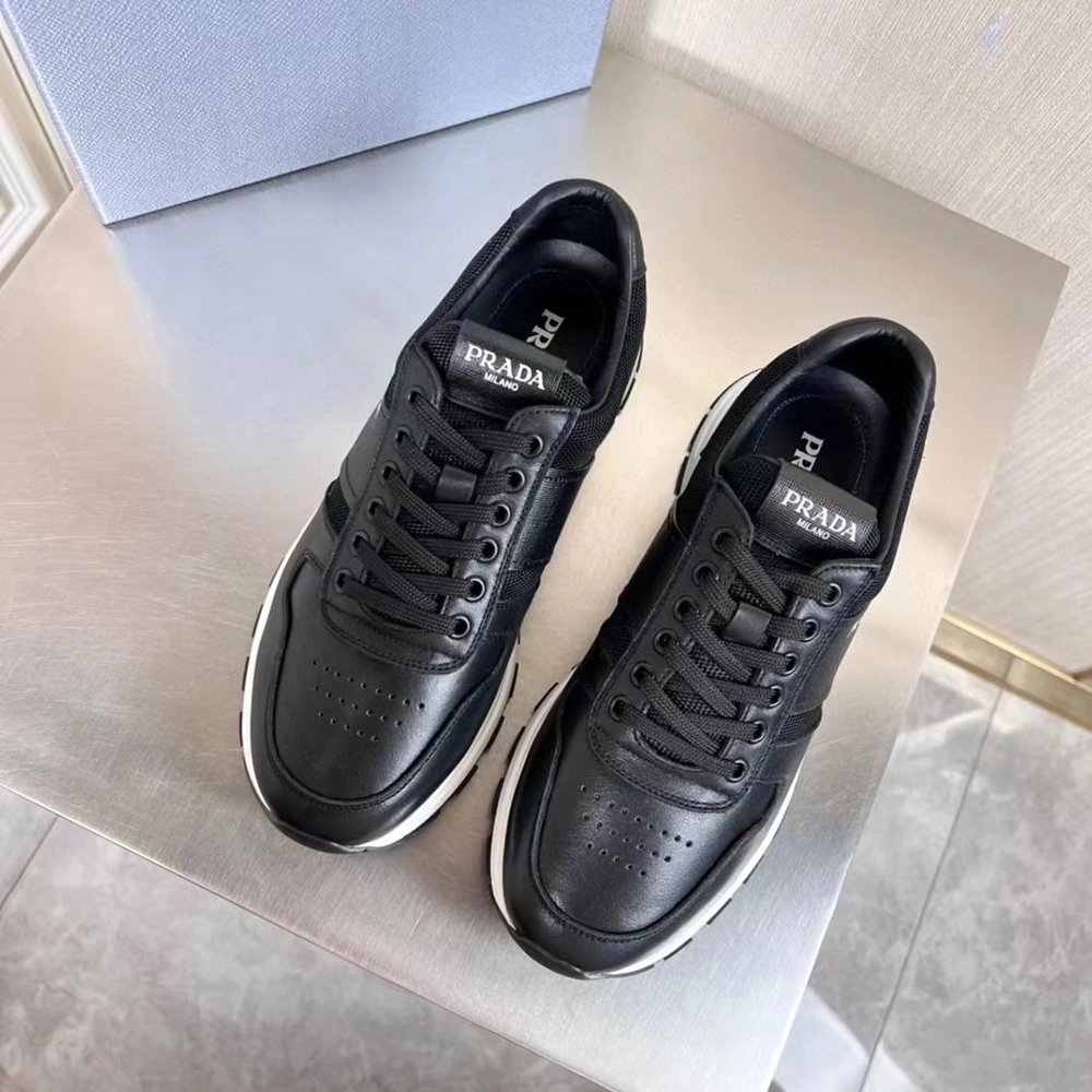 Prada Prax 1 Leather Low Top Black,PRADA SNEAKER,Other Brand Reps Sneakers