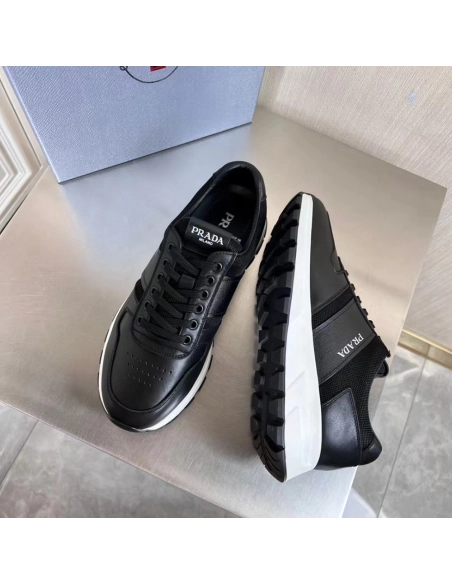 Prada Prax 1 Leather Low Top Black,PRADA SNEAKER,Other Brand Reps Sneakers
