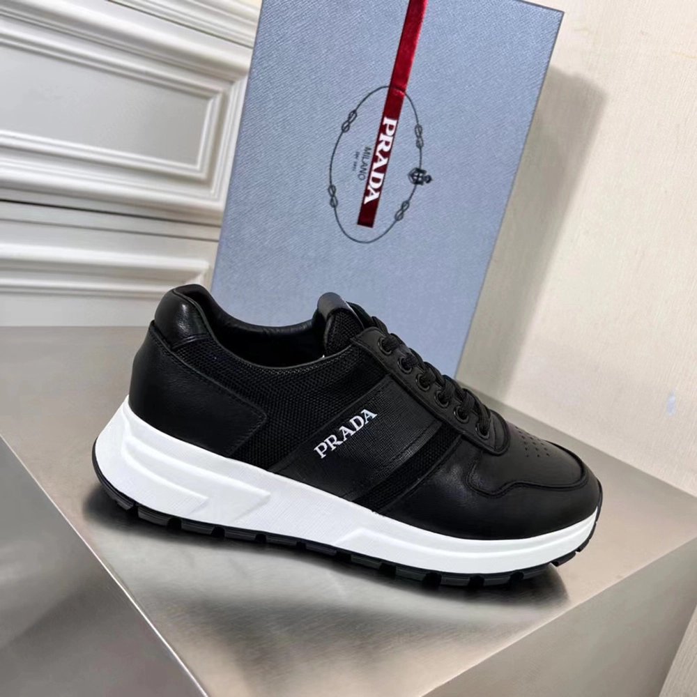 Prada Prax 1 Leather Low Top Black,PRADA SNEAKER,Other Brand Reps Sneakers