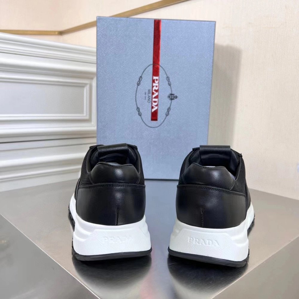 Prada Prax 1 Leather Low Top Black,PRADA SNEAKER,Other Brand Reps Sneakers