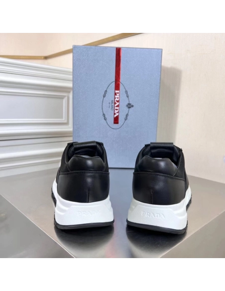 Prada Prax 1 Leather Low Top Black,PRADA SNEAKER,Other Brand Reps Sneakers