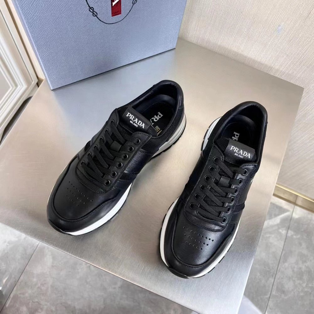 Prada Prax 1 Leather Low Top Black,PRADA SNEAKER,Other Brand Reps Sneakers