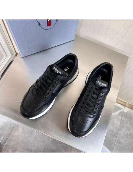 Prada Prax 1 Leather Low Top Black,PRADA SNEAKER,Other Brand Reps Sneakers