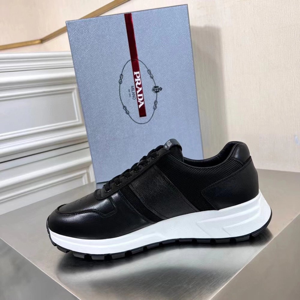 Prada Prax 1 Leather Low Top Black,PRADA SNEAKER,Other Brand Reps Sneakers