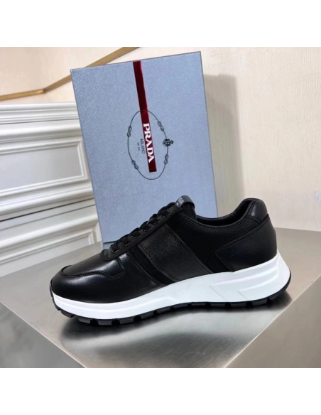Prada Prax 1 Leather Low Top Black,PRADA SNEAKER,Other Brand Reps Sneakers