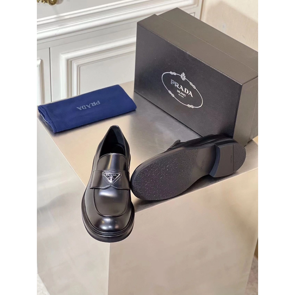 Prada leather loafers,PRADA SNEAKER,Other Brand Reps Sneakers