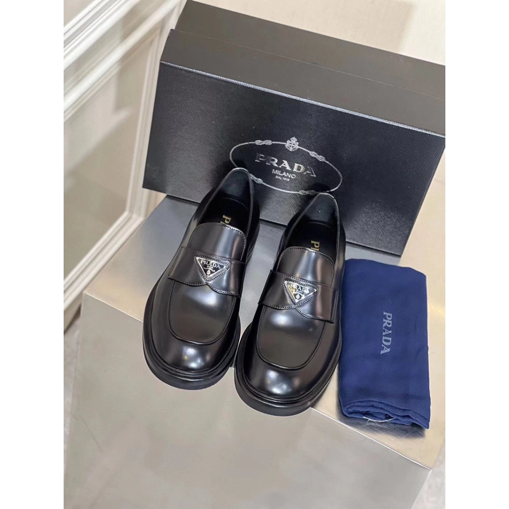 Prada leather loafers,PRADA SNEAKER,Other Brand Reps Sneakers