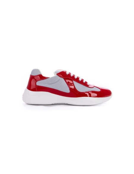 Prada Americas Cup Red Silver,PRADA SNEAKER,Other Brand Reps Sneakers