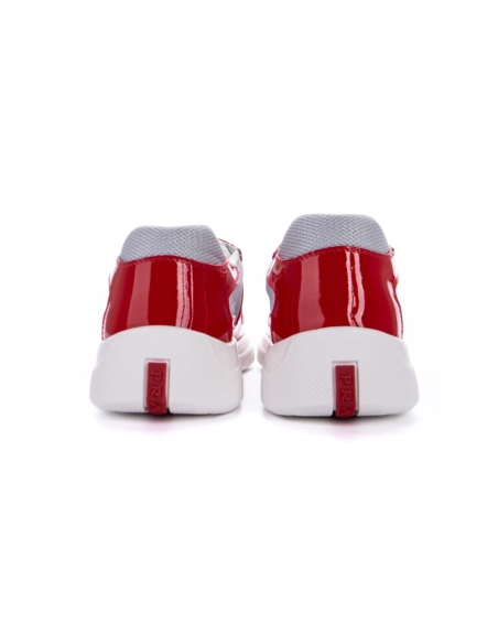 Prada Americas Cup Red Silver,PRADA SNEAKER,Other Brand Reps Sneakers