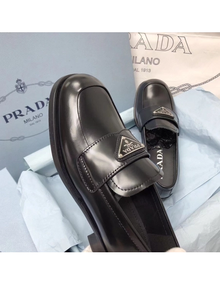 Prada leather loafers,PRADA SNEAKER,Other Brand Reps Sneakers