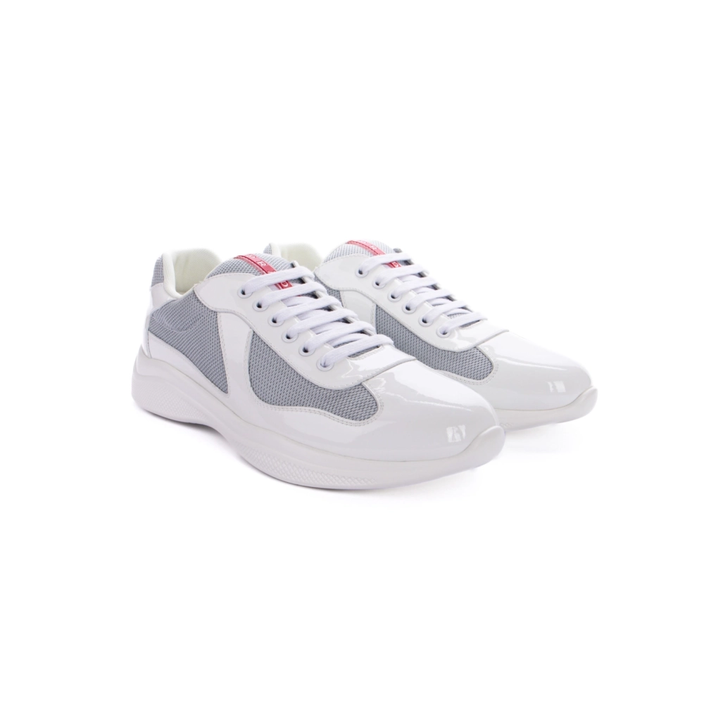 Prada Americas Cup White Silver,PRADA SNEAKER,Other Brand Reps Sneakers