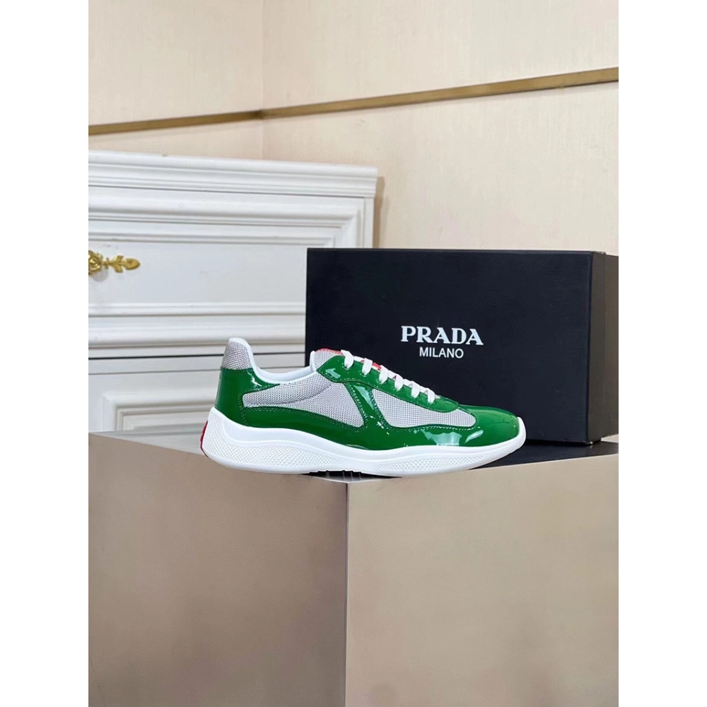 Prada Americas Cup Green Silver,PRADA SNEAKER,Other Brand Reps Sneakers