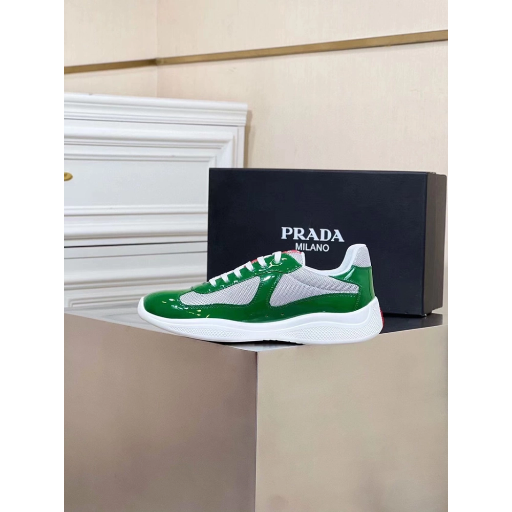 Prada Americas Cup Green Silver,PRADA SNEAKER,Other Brand Reps Sneakers