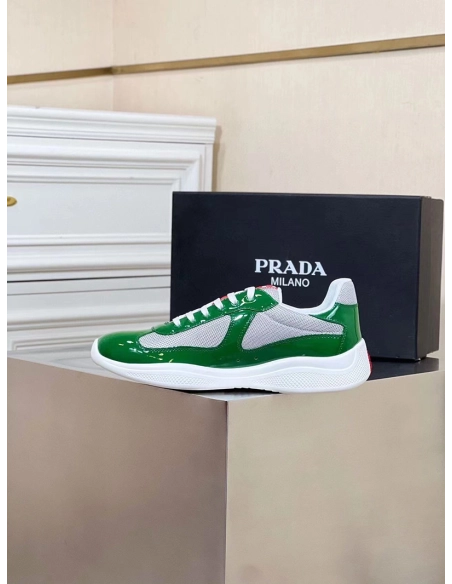Prada Americas Cup Green Silver,PRADA SNEAKER,Other Brand Reps Sneakers