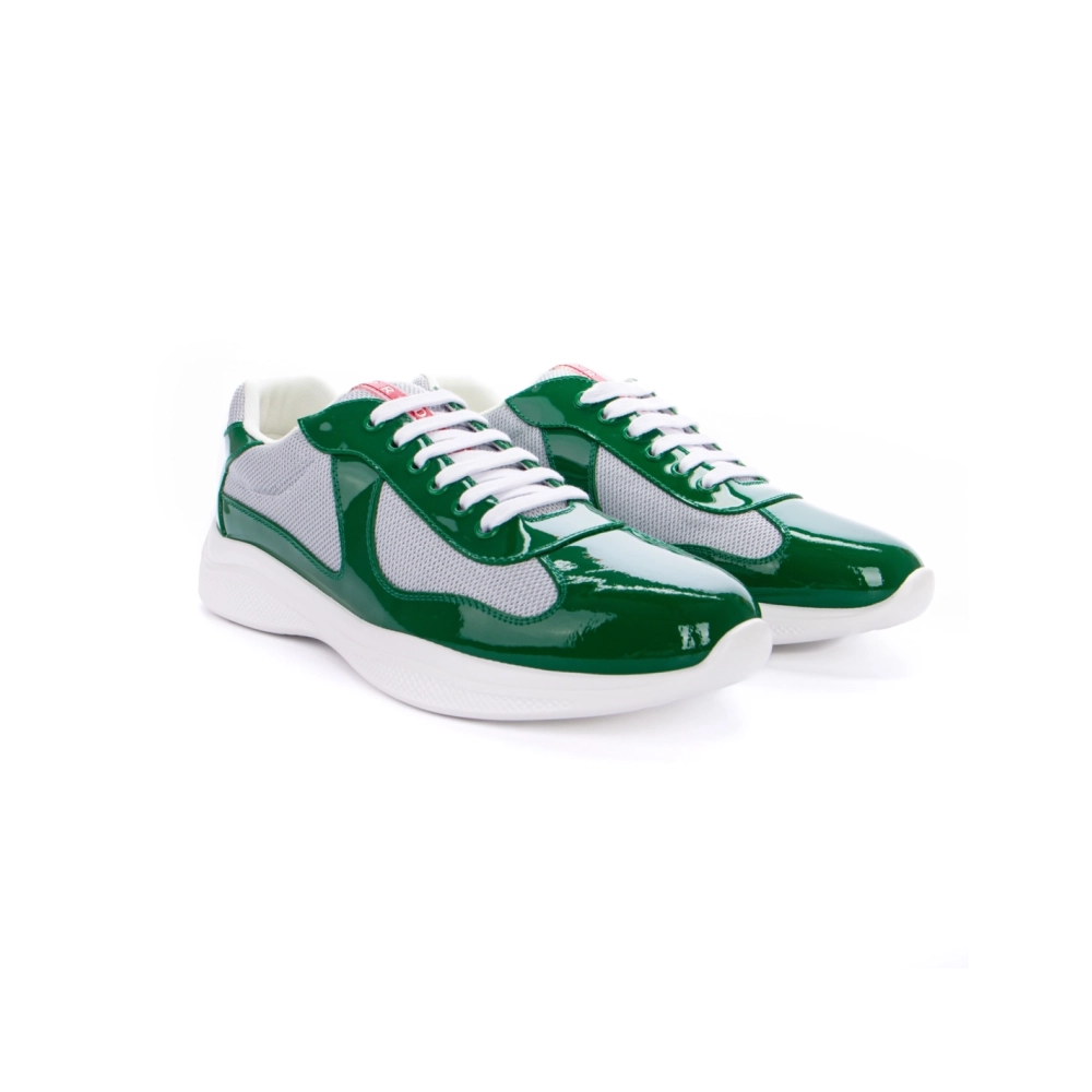 Prada Americas Cup Green Silver,PRADA SNEAKER,Other Brand Reps Sneakers