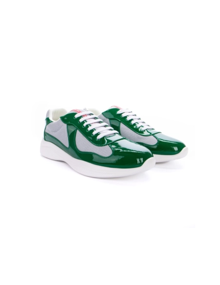 Prada Americas Cup Green Silver,PRADA SNEAKER,Other Brand Reps Sneakers