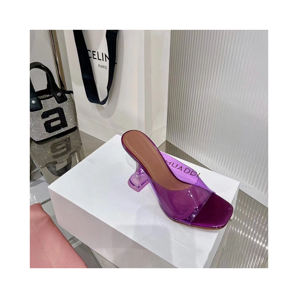 Amina Muaddi Purple Lupita Mules H:9.5cm,Other Reps Sneakers,Other Brand Reps Sneakers