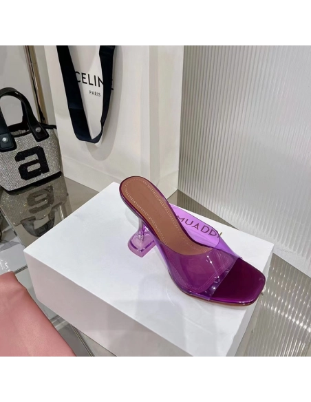 Amina Muaddi Purple Lupita Mules H:9.5cm,Other Reps Sneakers,Other Brand Reps Sneakers