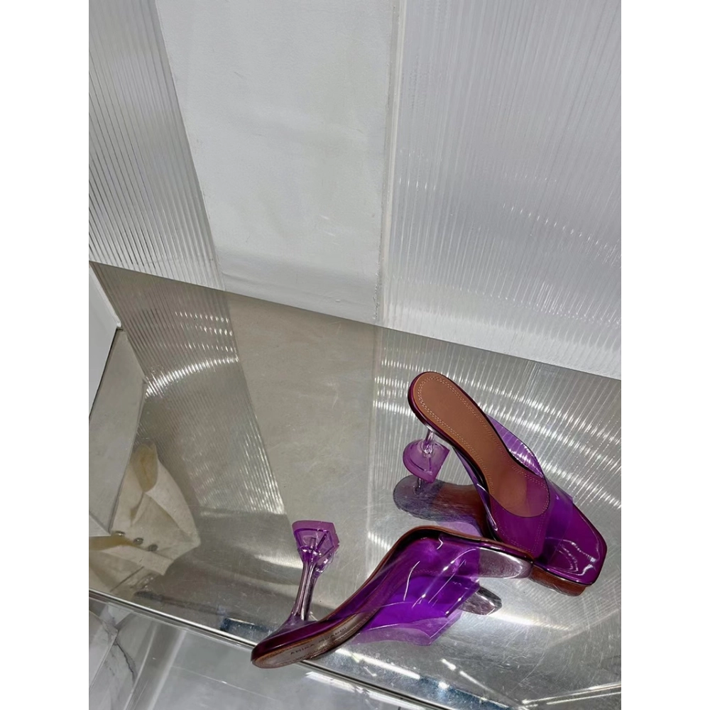 Amina Muaddi Purple Lupita Mules H:9.5cm,Other Reps Sneakers,Other Brand Reps Sneakers