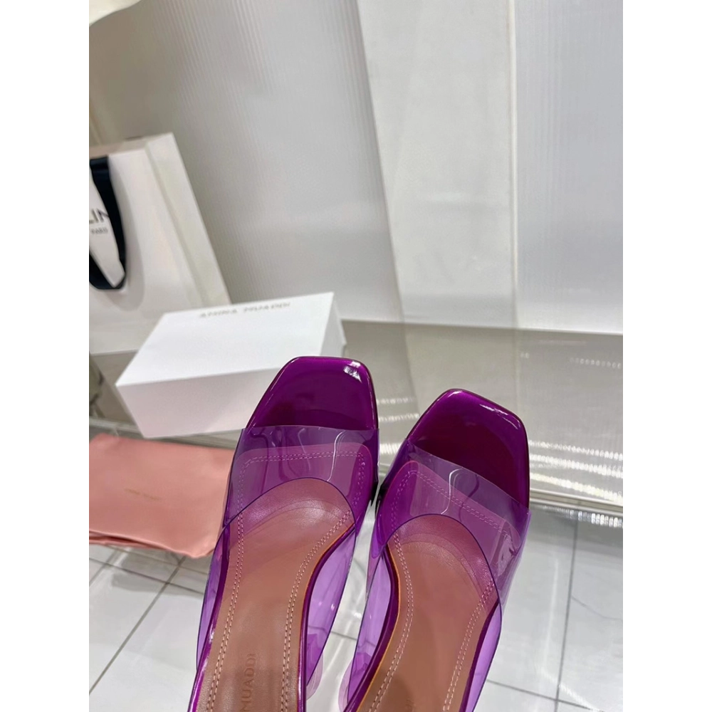 Amina Muaddi Purple Lupita Mules H:9.5cm,Other Reps Sneakers,Other Brand Reps Sneakers