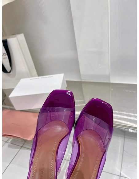 Amina Muaddi Purple Lupita Mules H:9.5cm,Other Reps Sneakers,Other Brand Reps Sneakers