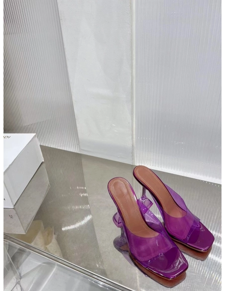 Amina Muaddi Purple Lupita Mules H:9.5cm,Other Reps Sneakers,Other Brand Reps Sneakers