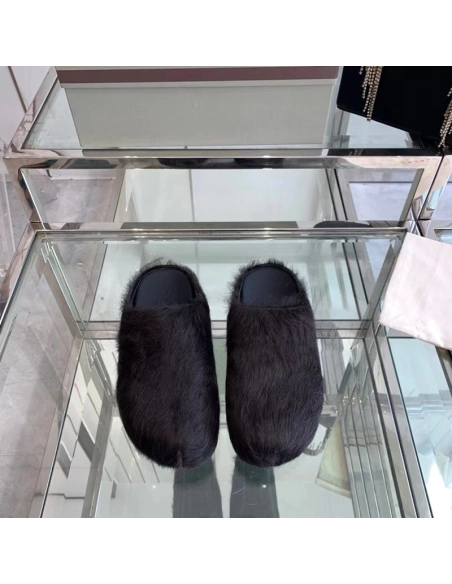 MARNI Fussbett Sabot CalfHair Backless Loafers,Other Reps Sneakers,Other Brand Reps Sneakers