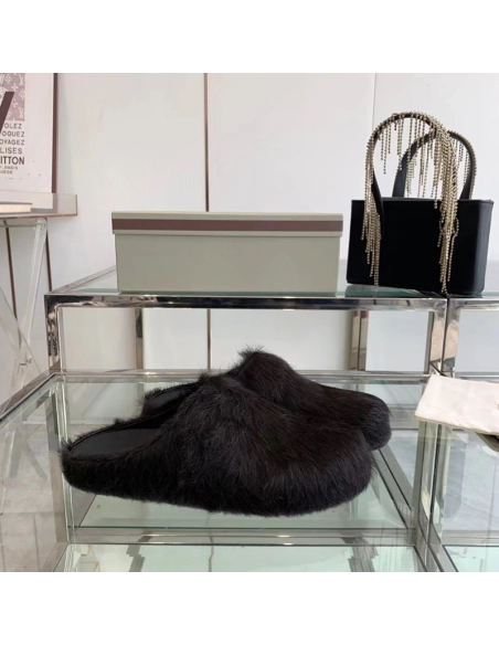 MARNI Fussbett Sabot CalfHair Backless Loafers,Other Reps Sneakers,Other Brand Reps Sneakers