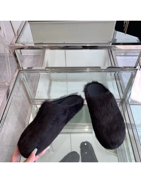 MARNI Fussbett Sabot CalfHair Backless Loafers,Other Reps Sneakers,Other Brand Reps Sneakers