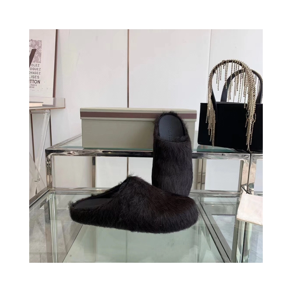 MARNI Fussbett Sabot CalfHair Backless Loafers,Other Reps Sneakers,Other Brand Reps Sneakers