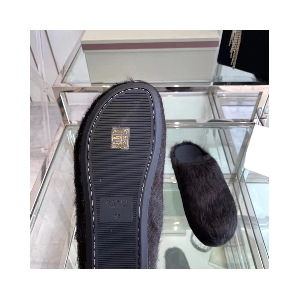 MARNI Fussbett Sabot CalfHair Backless Loafers,Other Reps Sneakers,Other Brand Reps Sneakers