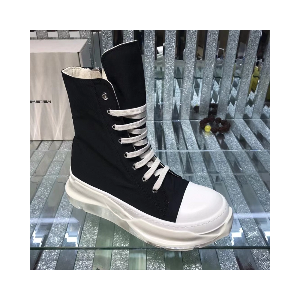 Rick Owens Abstract High Top Black Milk,RICK OWENS,Other Brand Reps Sneakers