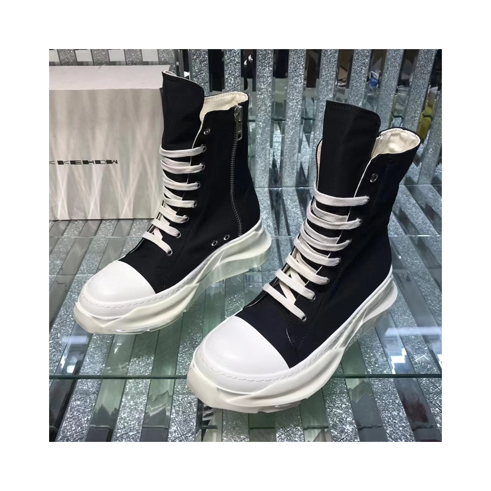 Rick Owens Abstract High Top Black Milk,RICK OWENS,Other Brand Reps Sneakers