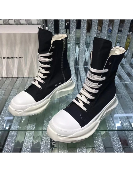 Rick Owens Abstract High Top Black Milk,RICK OWENS,Other Brand Reps Sneakers