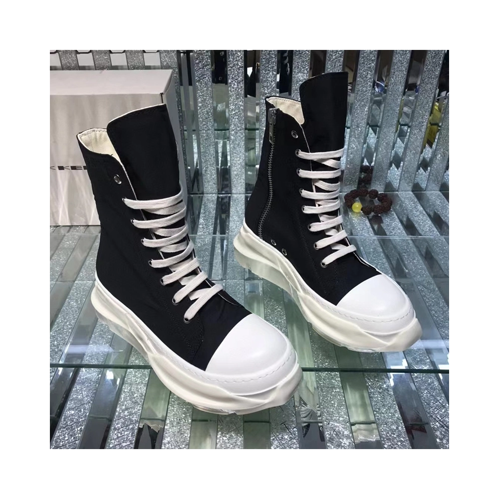 Rick Owens Abstract High Top Black Milk,RICK OWENS,Other Brand Reps Sneakers