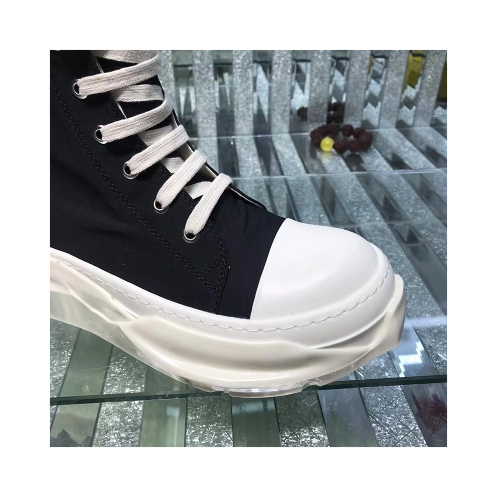 Rick Owens Abstract High Top Black Milk,RICK OWENS,Other Brand Reps Sneakers