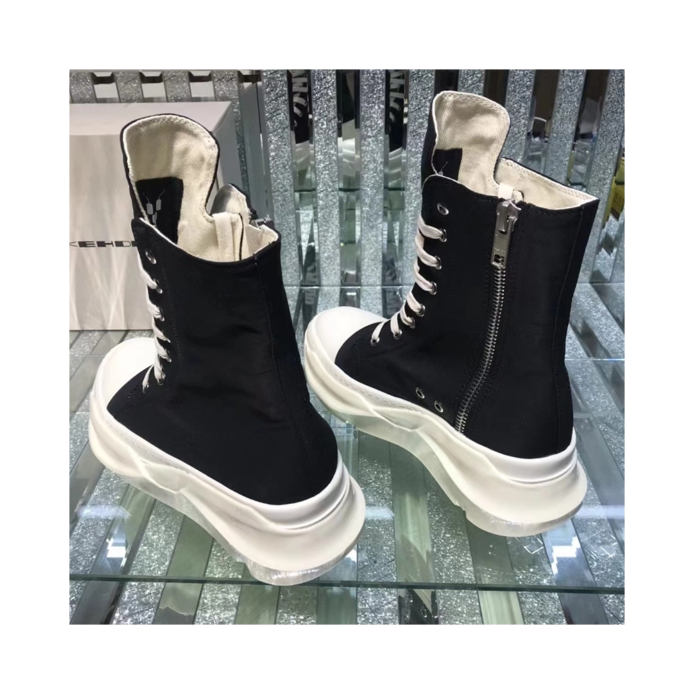 Rick Owens Abstract High Top Black Milk,RICK OWENS,Other Brand Reps Sneakers