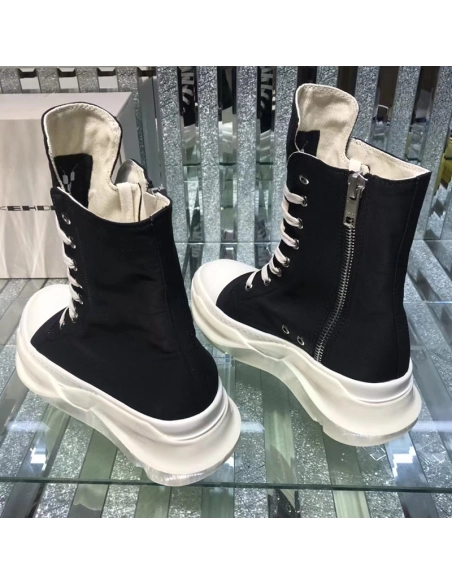 Rick Owens Abstract High Top Black Milk,RICK OWENS,Other Brand Reps Sneakers