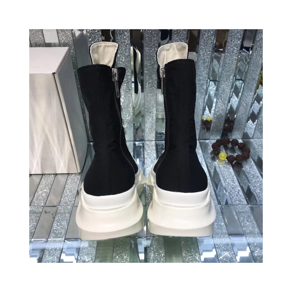 Rick Owens Abstract High Top Black Milk,RICK OWENS,Other Brand Reps Sneakers
