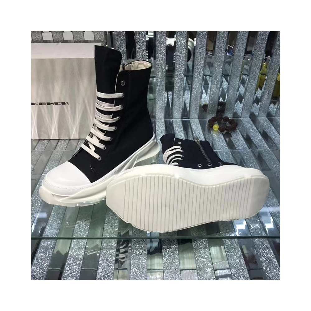 Rick Owens Abstract High Top Black Milk,RICK OWENS,Other Brand Reps Sneakers